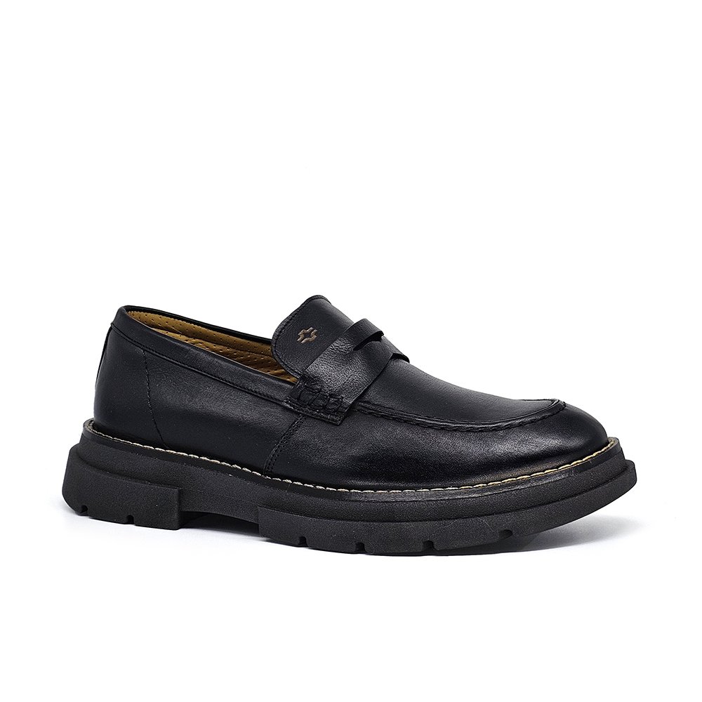 Sapato Masculino OSL001FC Couro Preto Preto 2