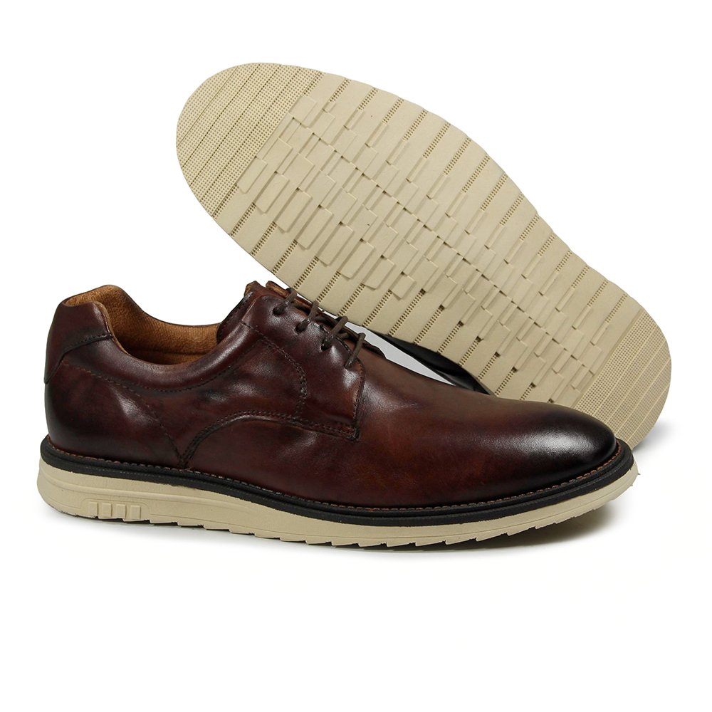Sapato Masculino CBG004 Couro Pinhao Marrom 3