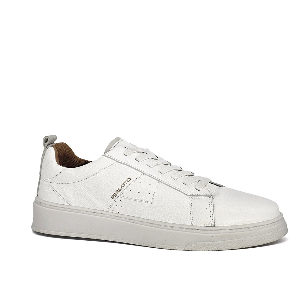 Sapatênis Masculino CLA002 Couro Gelo Cinza Gelo/Cinza 2