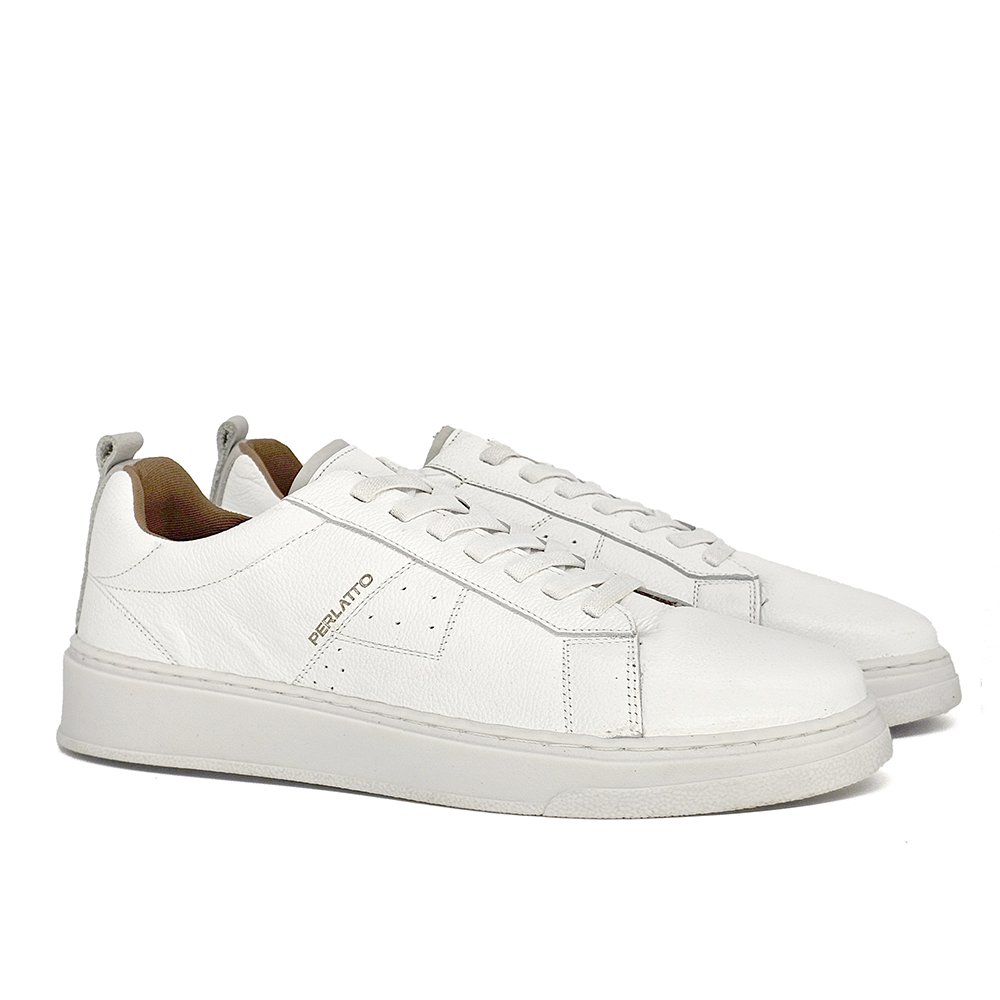 Sapatênis Masculino CLA002 Couro Gelo Cinza Gelo/Cinza 3