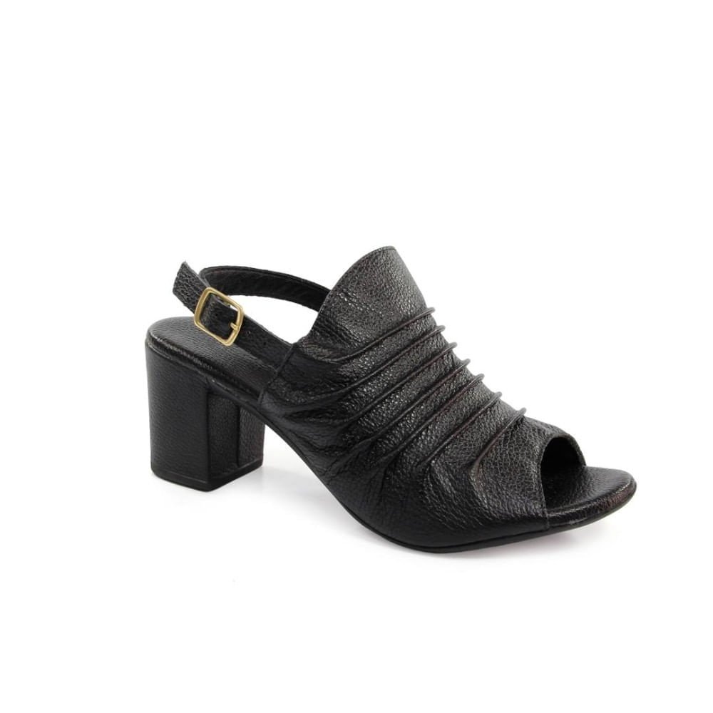 Sandália Feminina ANN1364 Preto Preto 2