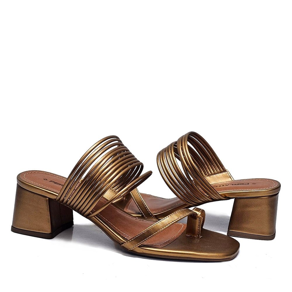 Sandália Feminina SOP026 Bronze Bronze 3