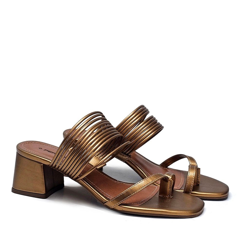 Sandália Feminina SOP026 Bronze Bronze 4