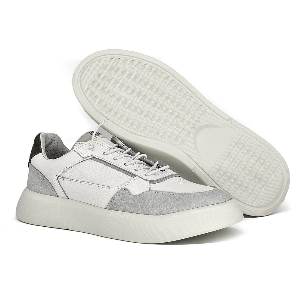 Sapatênis Masculino FLI001FC Couro Gelo Militar Gelo/Militar 4