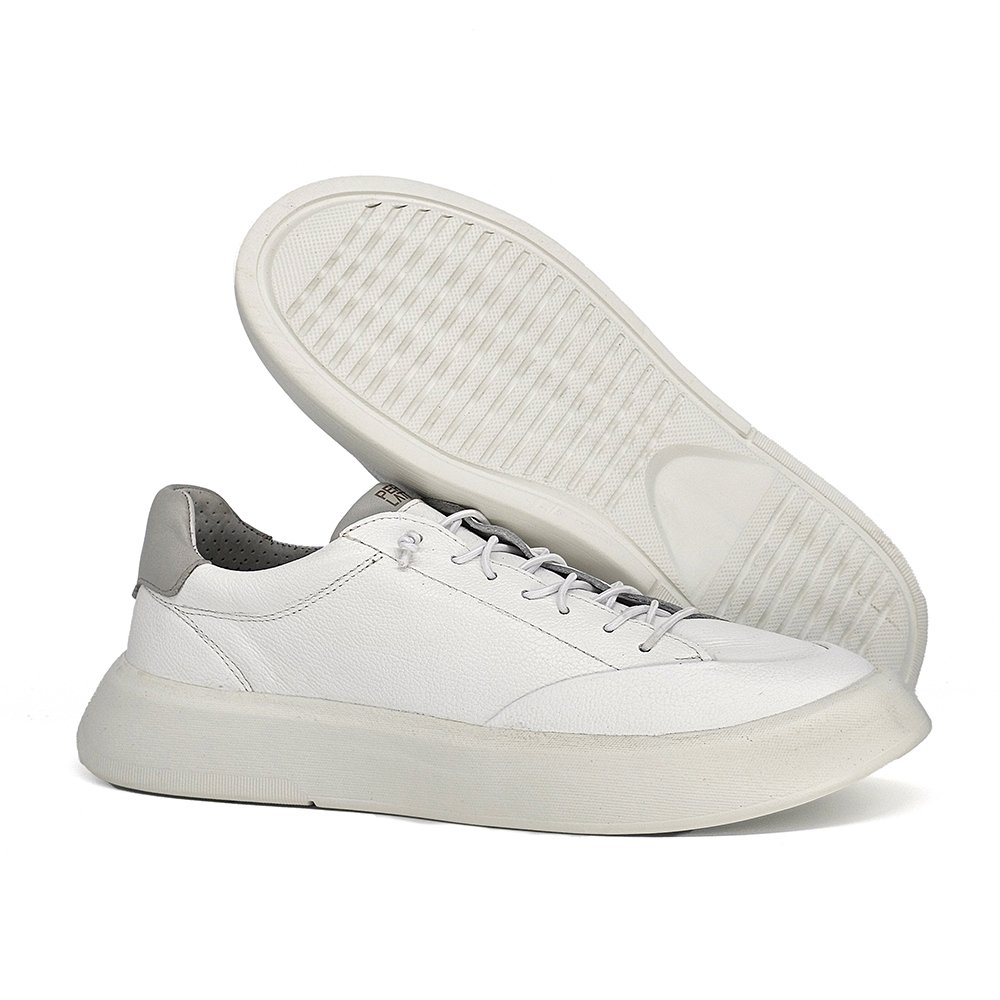 Sapatênis Masculino FLI002FC Couro Gelo Cinza Gelo/Cinza 4