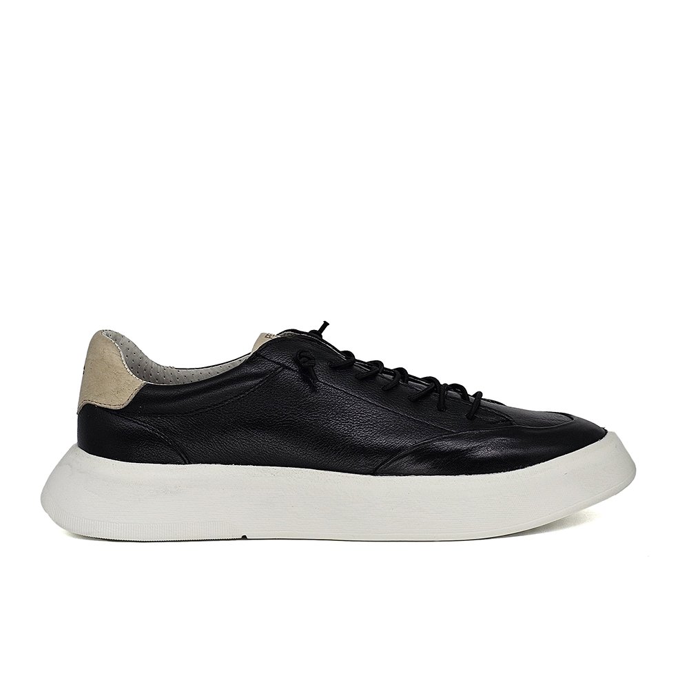 Sapatênis Masculino FLI002FC Couro Preto Off White Preto/Off White 5