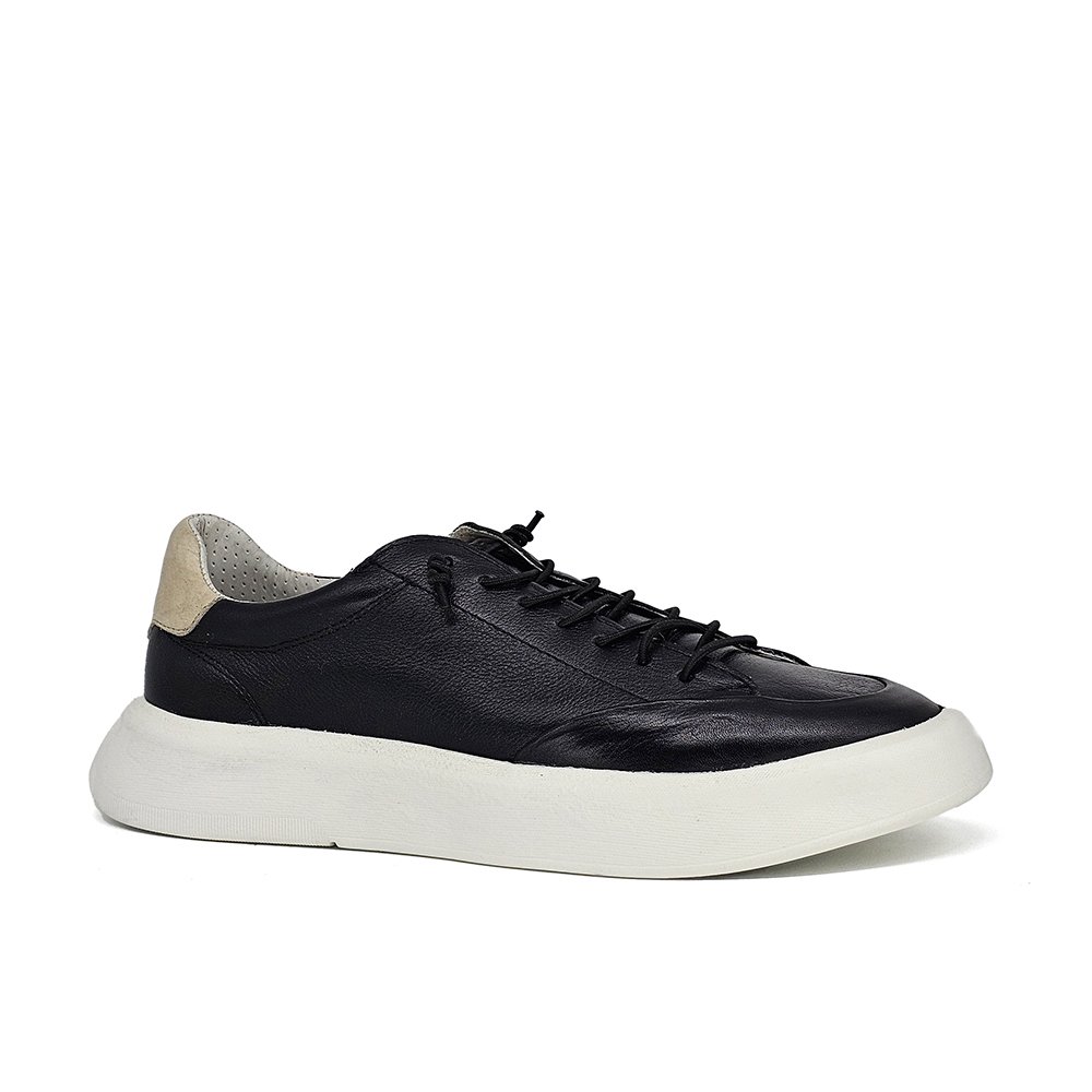 Sapatênis Masculino FLI002FC Couro Preto Off White Preto/Off White 2