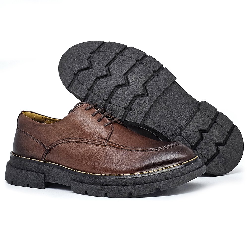 Sapatênis Masculino OSL002FC couro pinhao Marrom 4