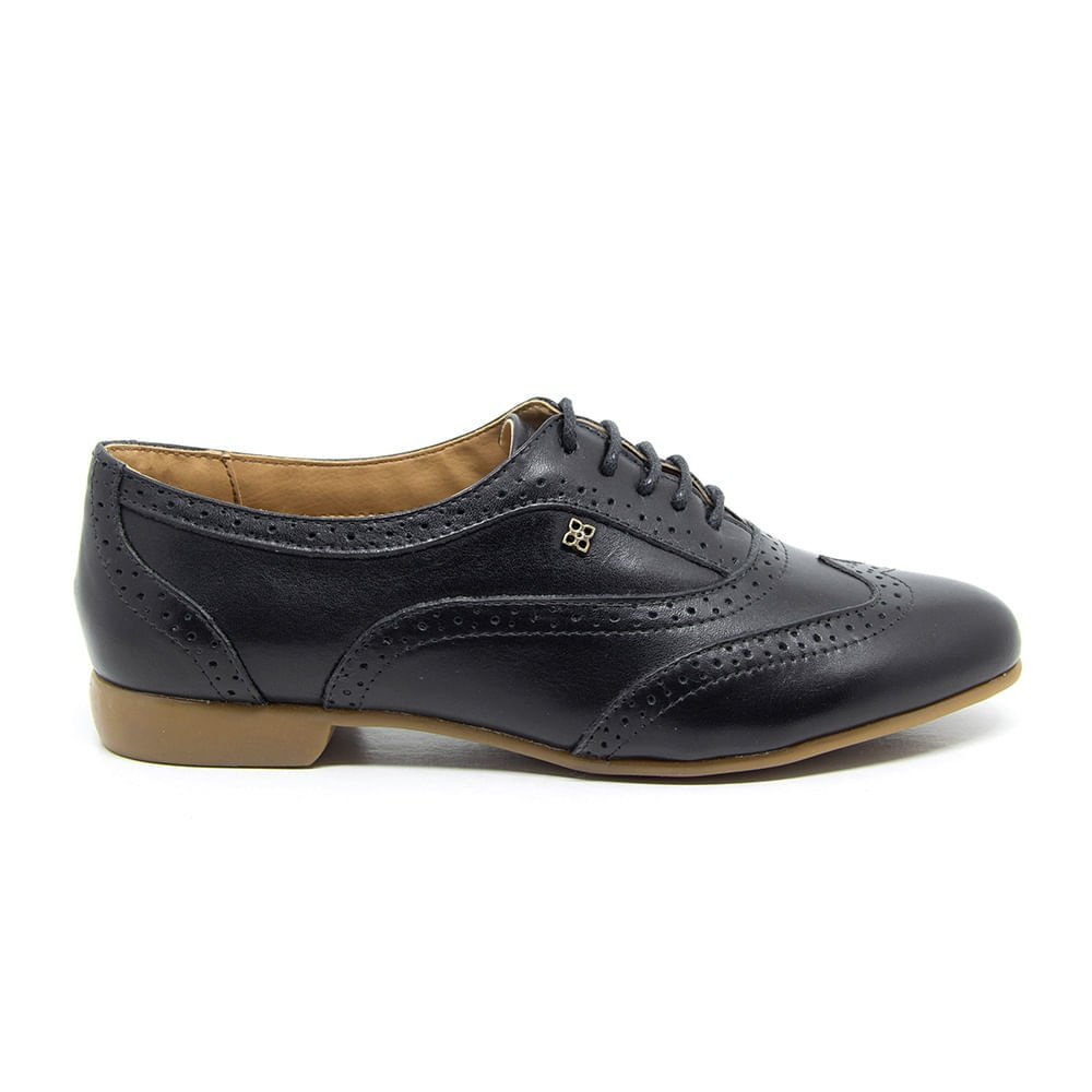 Sapato Feminino TRO1118 Couro Preto Lustro