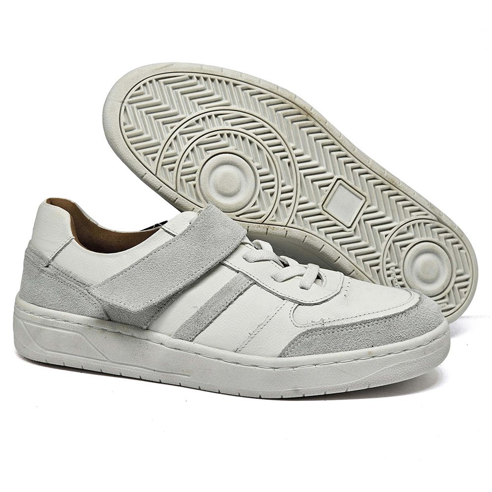 Tênis Feminino SAR001 Couro Prata Velha Roma Gelo Prata Velha/Gelo 4