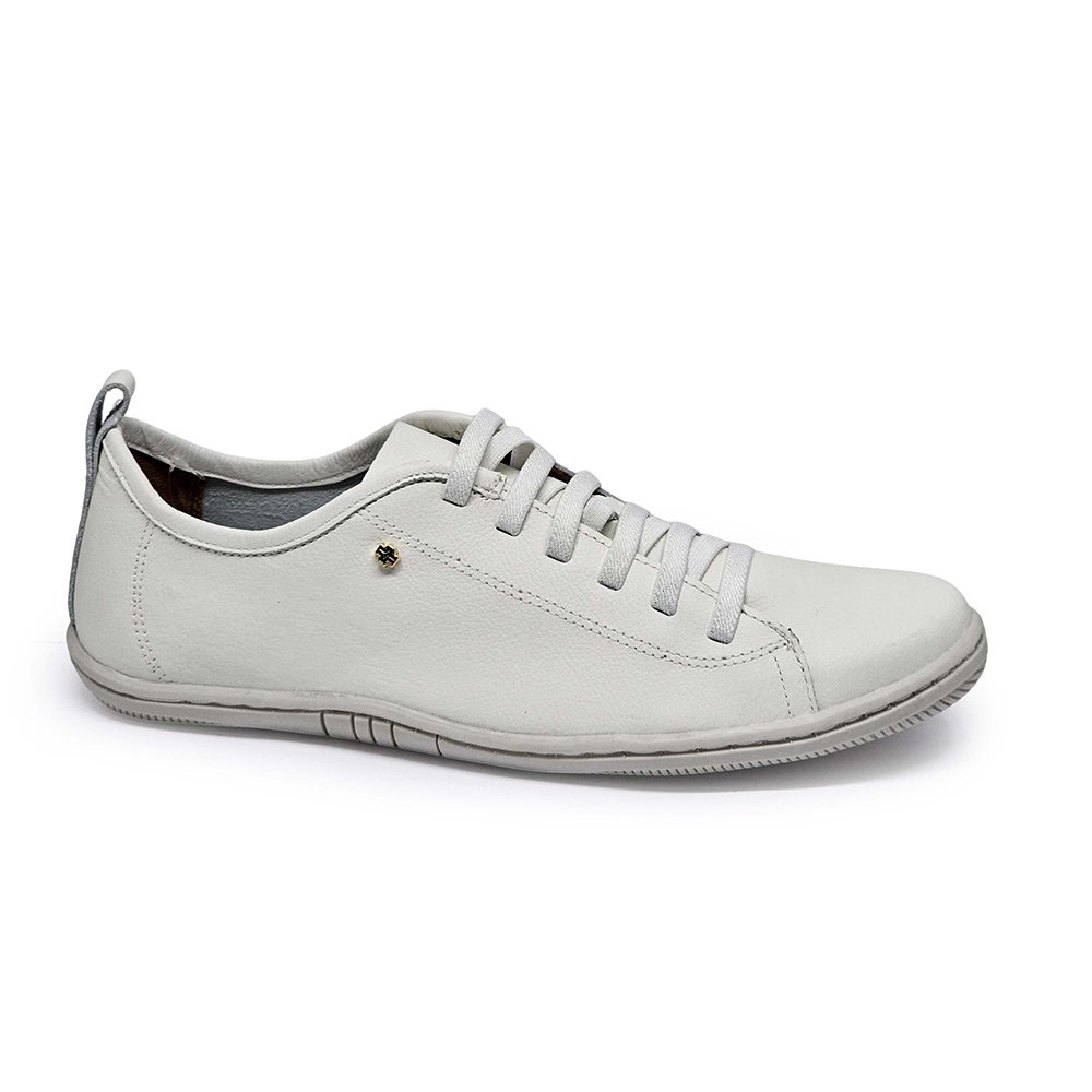 Tênis Feminino FIZ2630 Couro Roma Gelo Branco 2