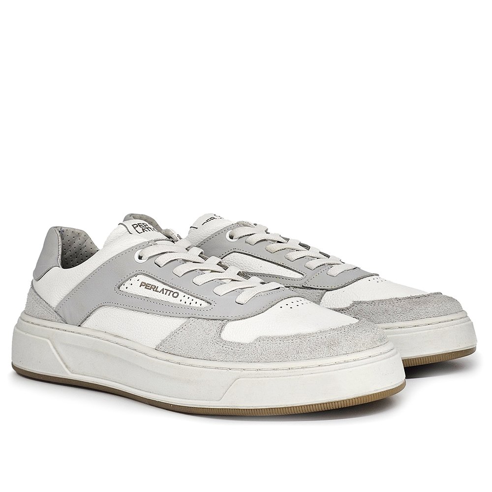 Sapatênis Masculino MRK001FC Couro Gelo Gelo 3