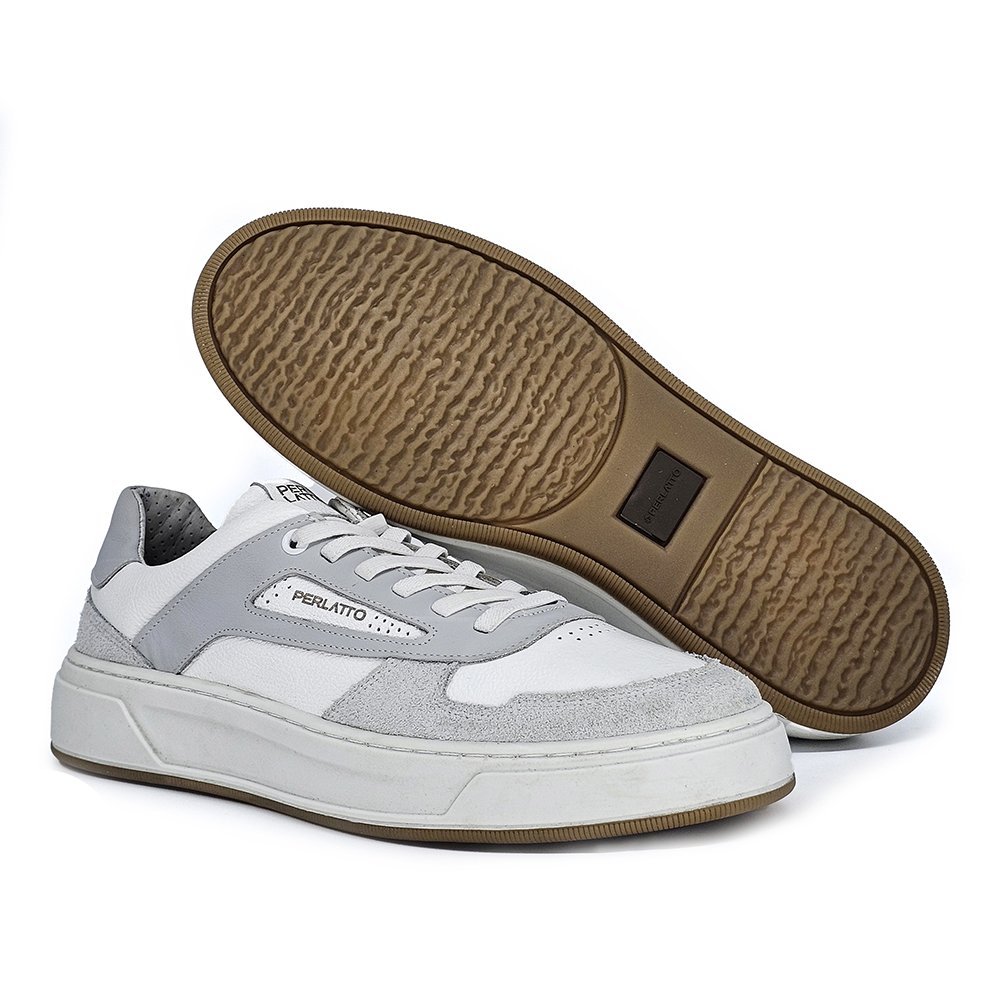 Sapatênis Masculino MRK001FC Couro Gelo Gelo 4