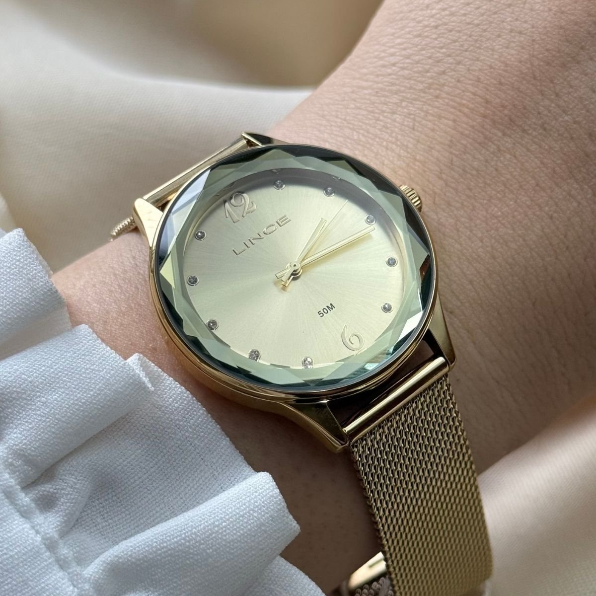 Relógio Lince Feminino LRG4826L40 C2KX Dourado Dourado 4