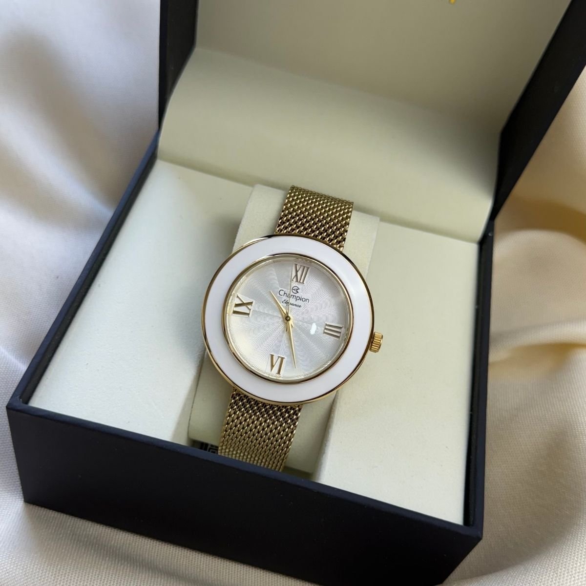 Relógio Champion Feminino CN27385H Dourado Dourado 5