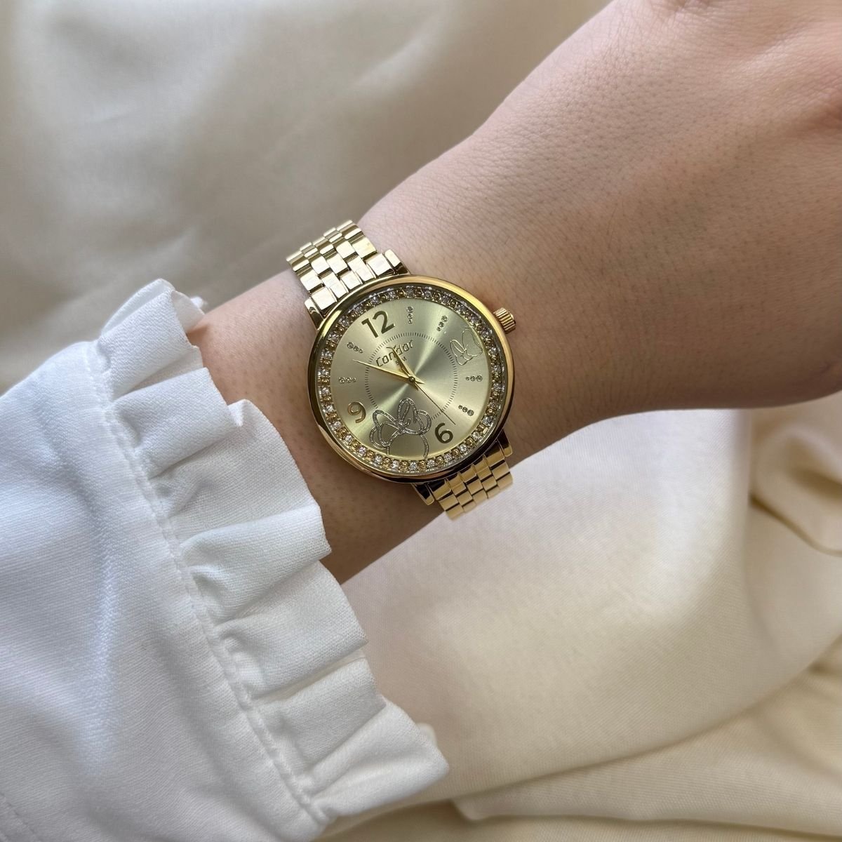 Relógio Condor Disney Minnie Feminino CO2036MYN/K4X Dourado Dourado 3