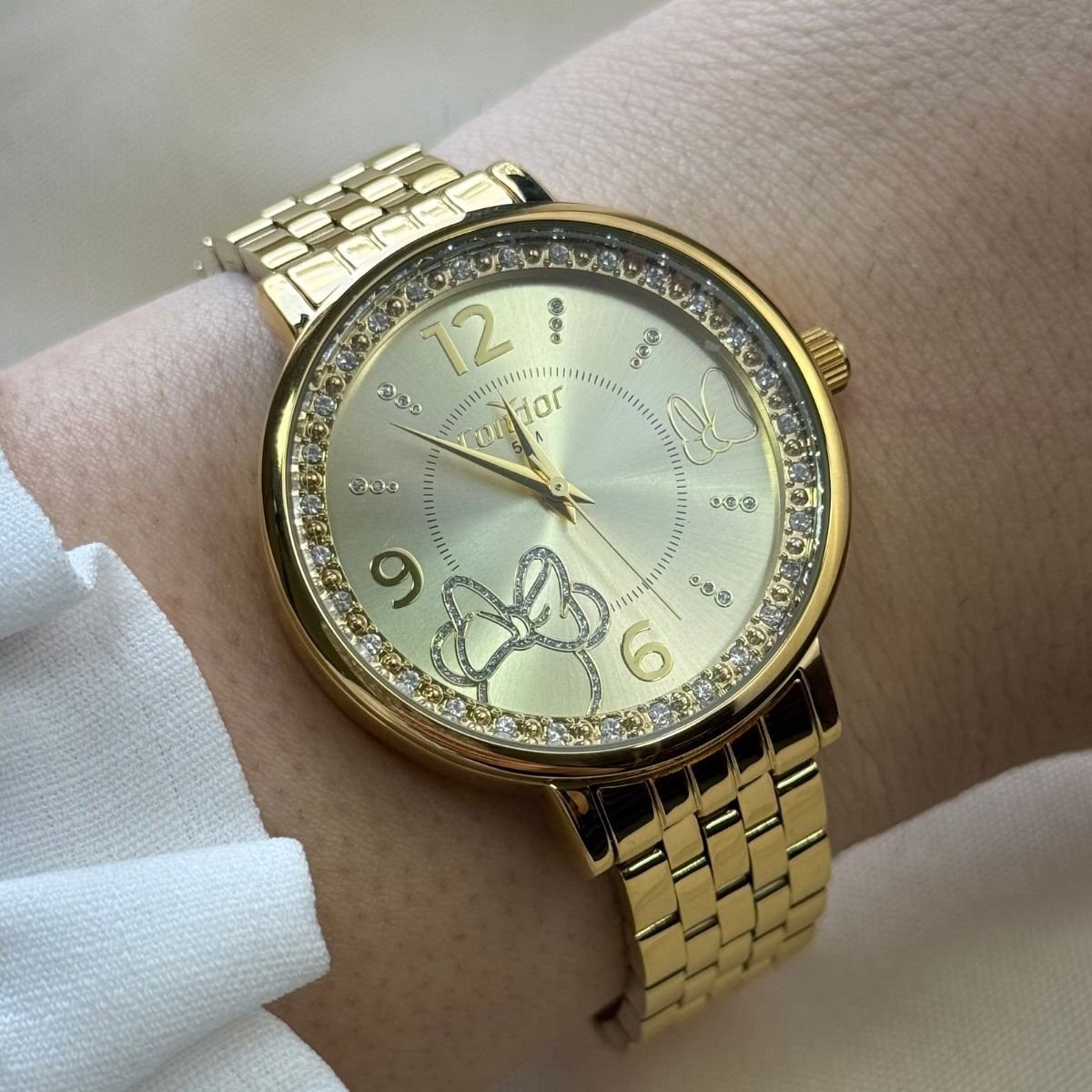 Relógio Condor Disney Minnie Feminino CO2036MYN/K4X Dourado Dourado 4
