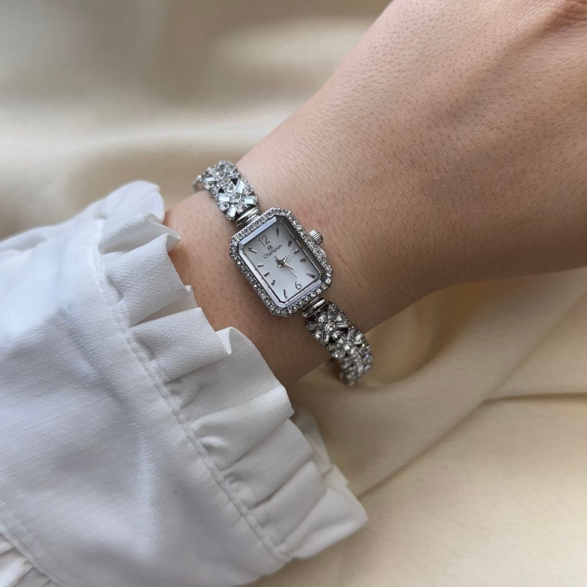 Relógio Champion Feminino CF24715Q Prata Prata 4