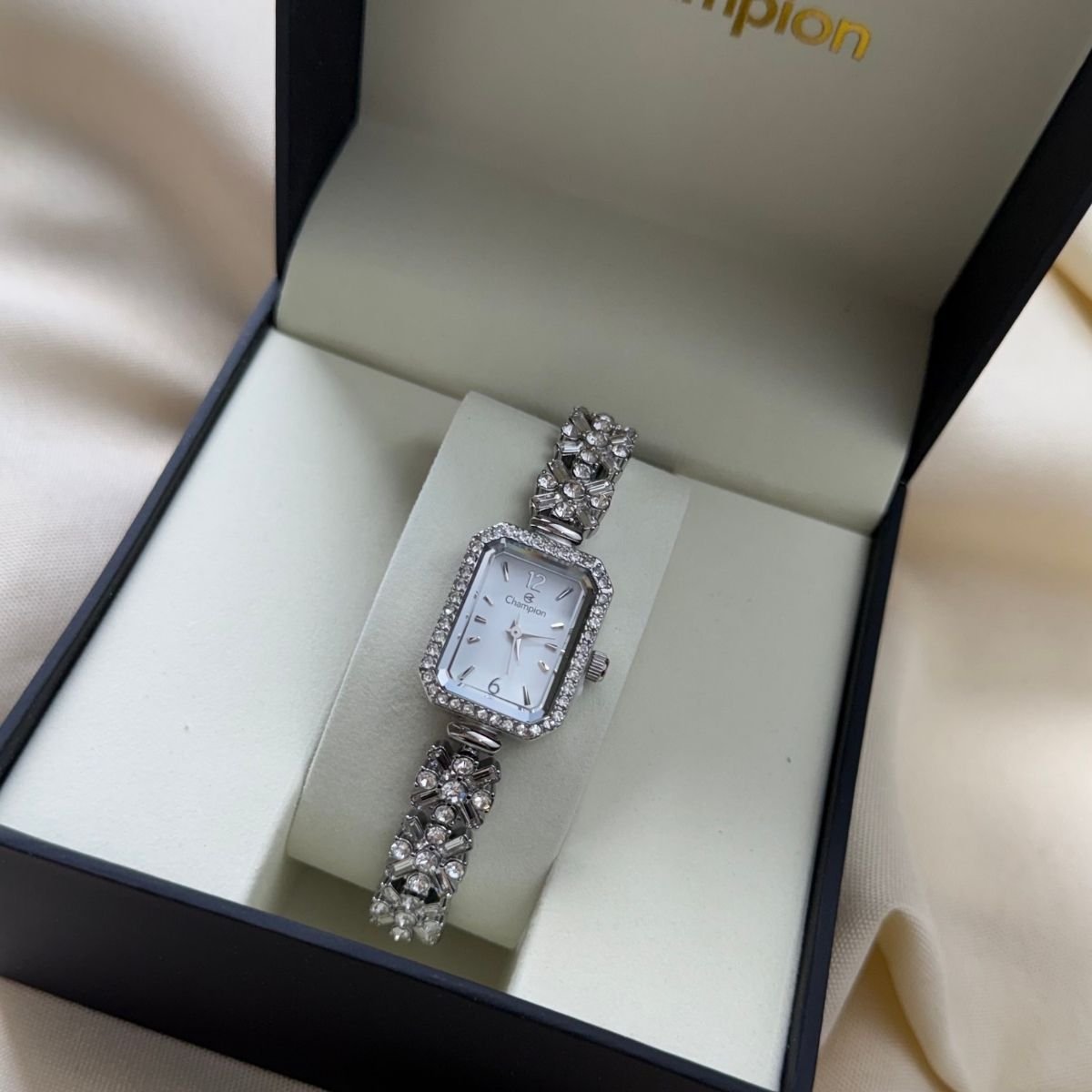 Relógio Champion Feminino CF24715Q Prata Prata 6