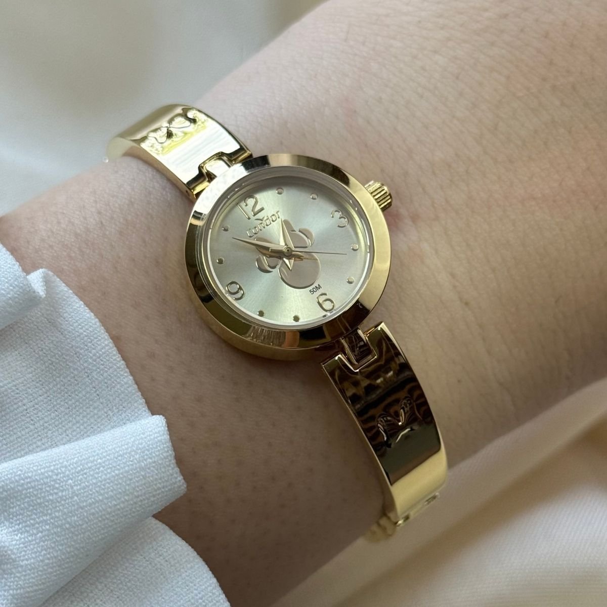 Relógio Condor Disney Feminino Minnie Bracelete CO2035NOE/5X Dourado Dourado 3