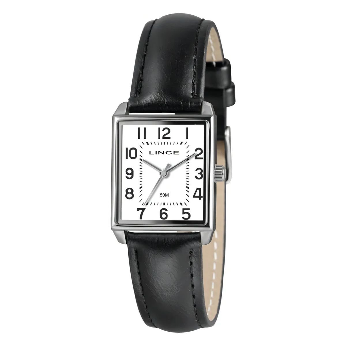 Relógio Lince Feminino com Pulseira de Couro LQC4824L25 B2PX Prata