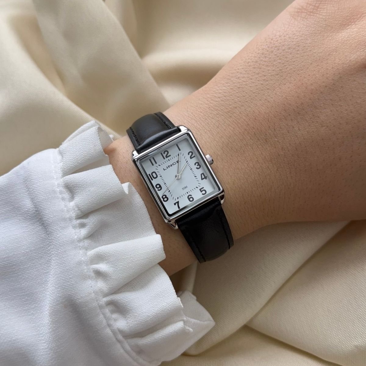 Relógio Lince Feminino com Pulseira de Couro LQC4824L25 B2PX Prata Prata 3