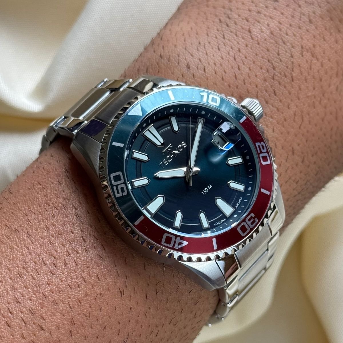 Relógio Technos Masculino Acqua 2415EJ/1A Prata Prata 5