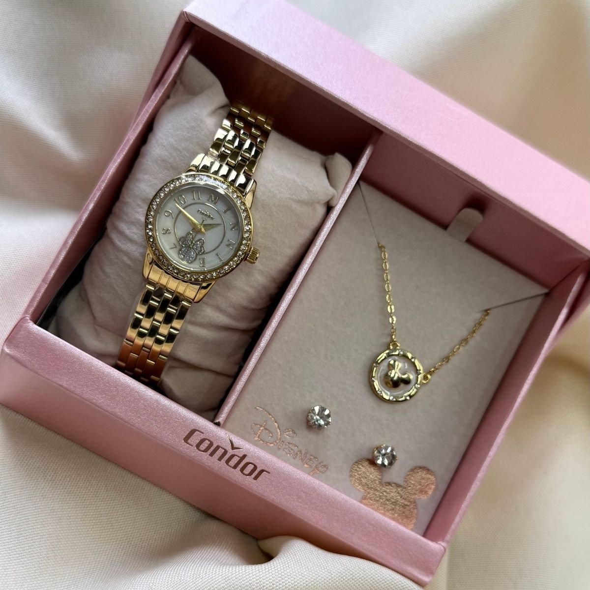 Relógio Condor Disney Minnie Feminino CO2036MZJ/K4B Dourado Dourado 4