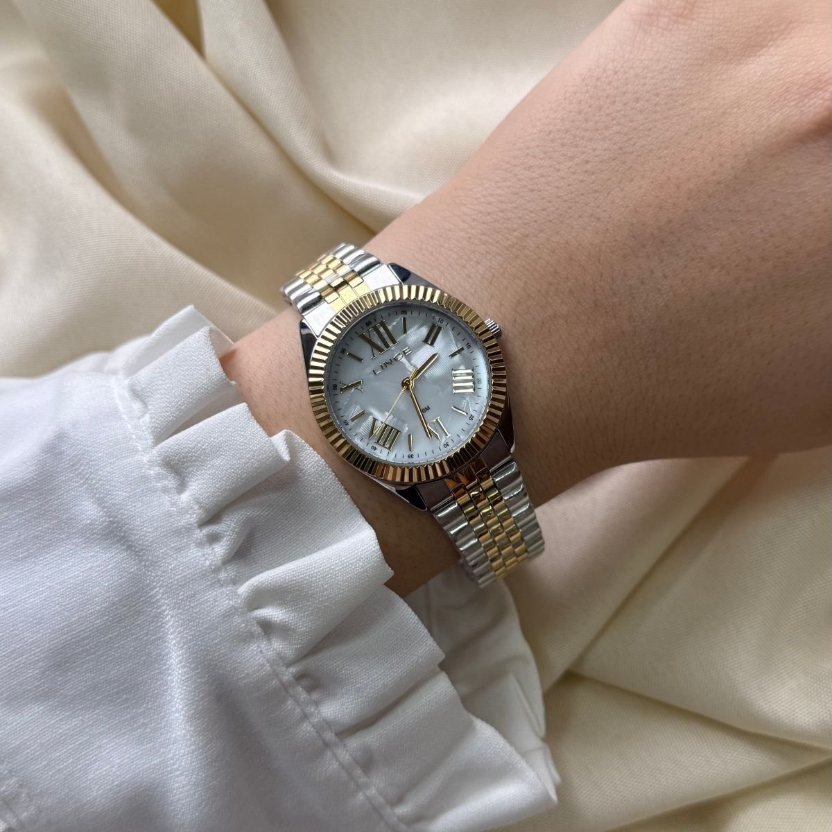 Relógio Lince Feminino LRTM047L36  B3SK Dourado Prata/Dourado 2