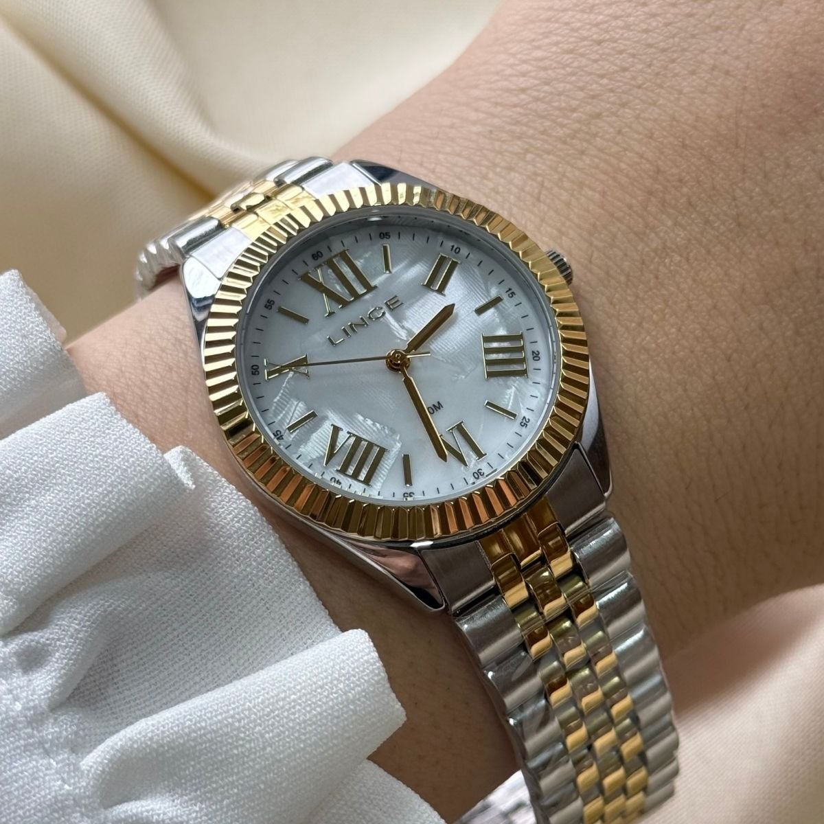 Relógio Lince Feminino LRTM047L36  B3SK Dourado Prata/Dourado 3