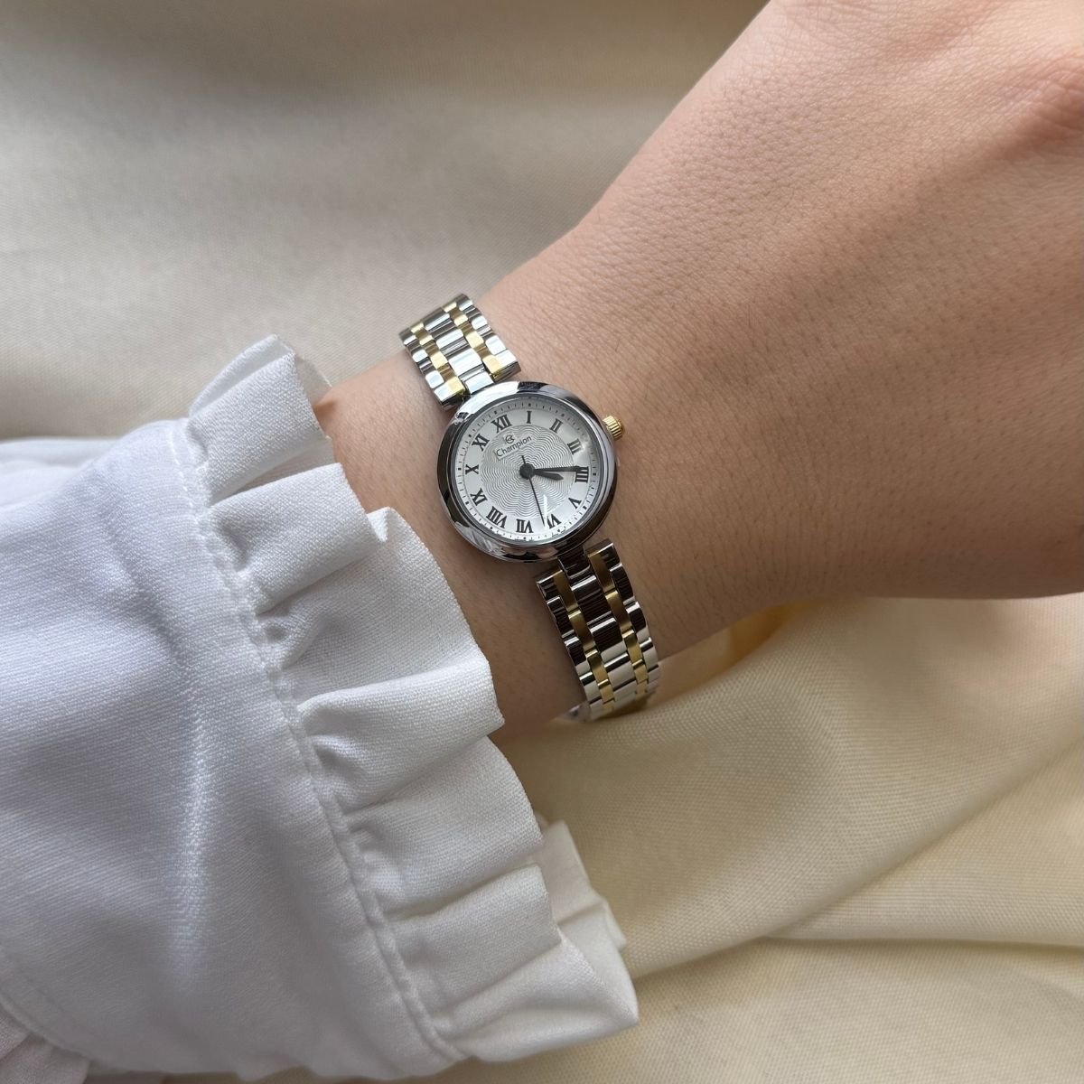 Relógio Champion Feminino CF26124B Prata Prata/Dourado 2