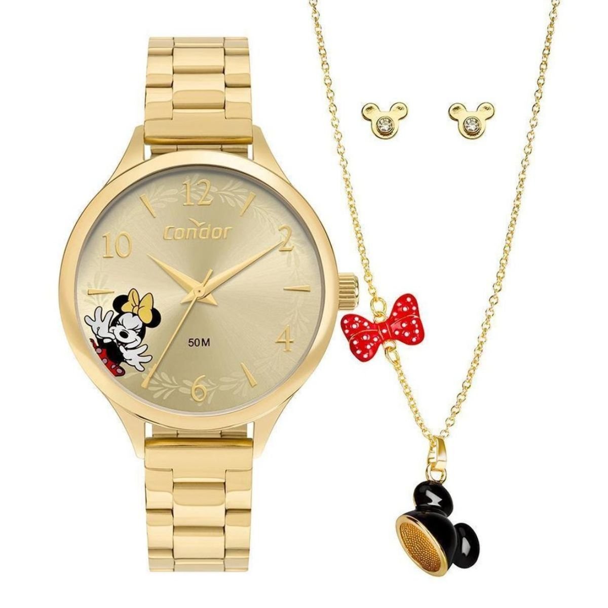 Relógio Condor Disney Minnie Feminino CO2035NWO/K4X Dourado
