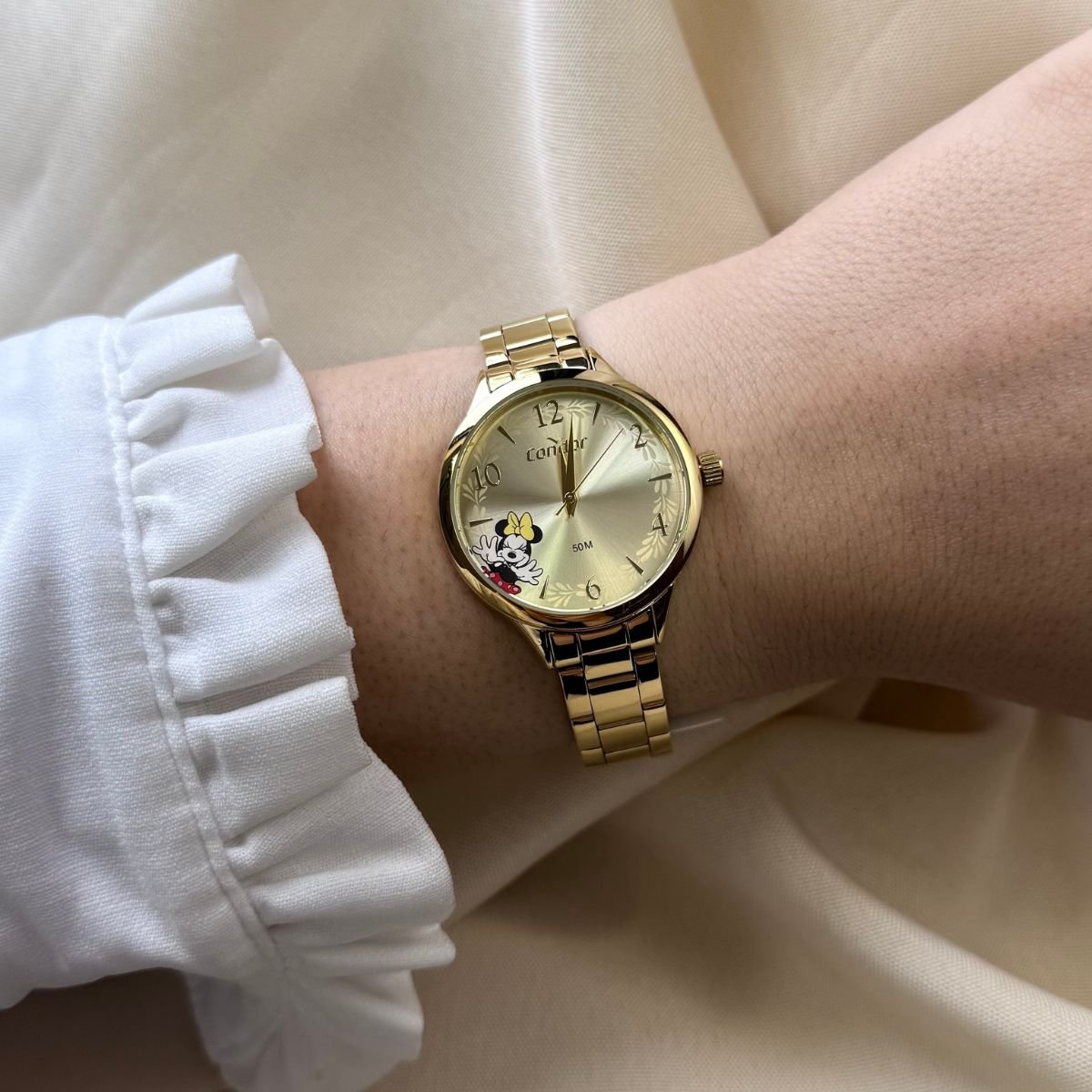 Relógio Condor Disney Minnie Feminino CO2035NWO/K4X Dourado Dourado 2