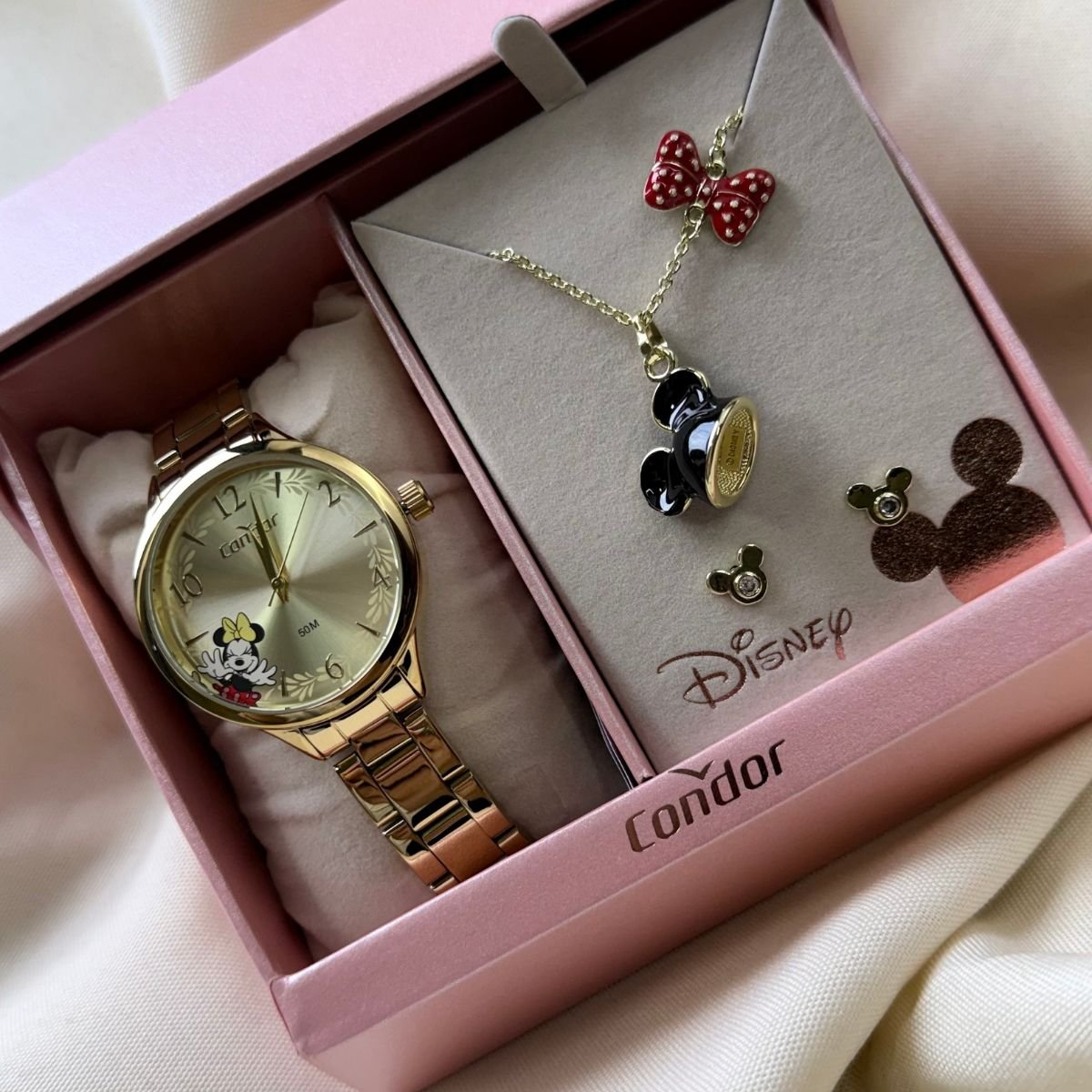 Relógio Condor Disney Minnie Feminino CO2035NWO/K4X Dourado Dourado 4