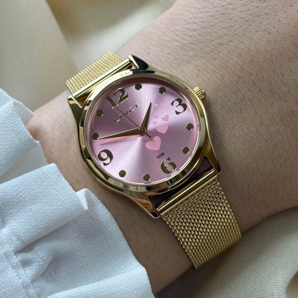 Kit Relógio Lince Feminino LRGM061L34 K0IZR2KX Dourado Dourado 3