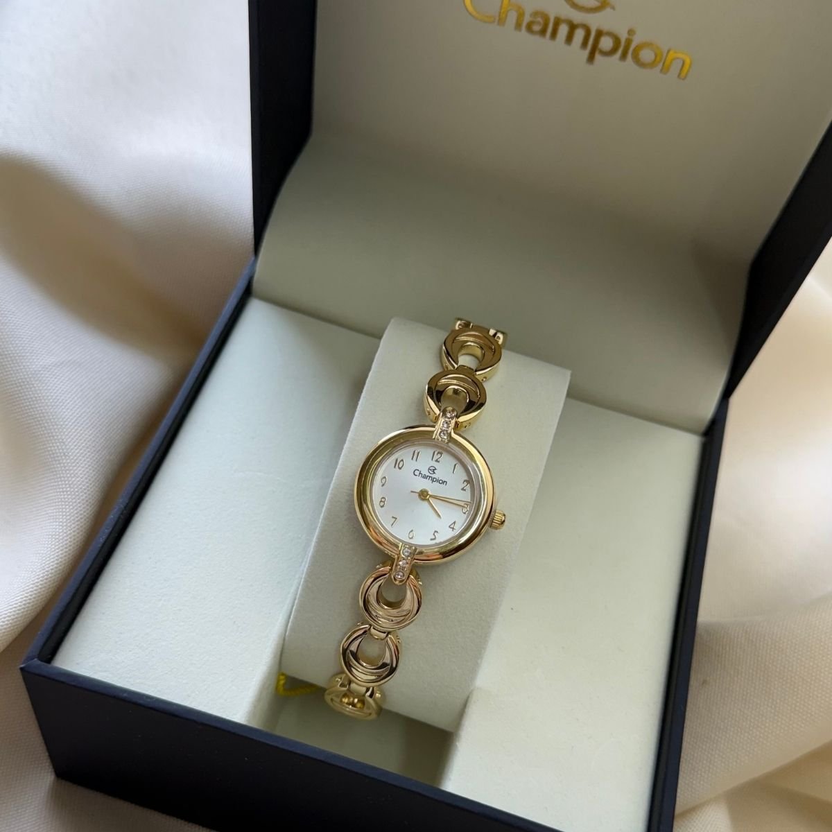 Relógio Champion Feminino CF25410H Dourado Dourado 4