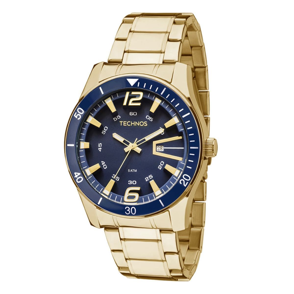 Relógio Technos Masculino Bacer 2115LAJS/4A Dourado