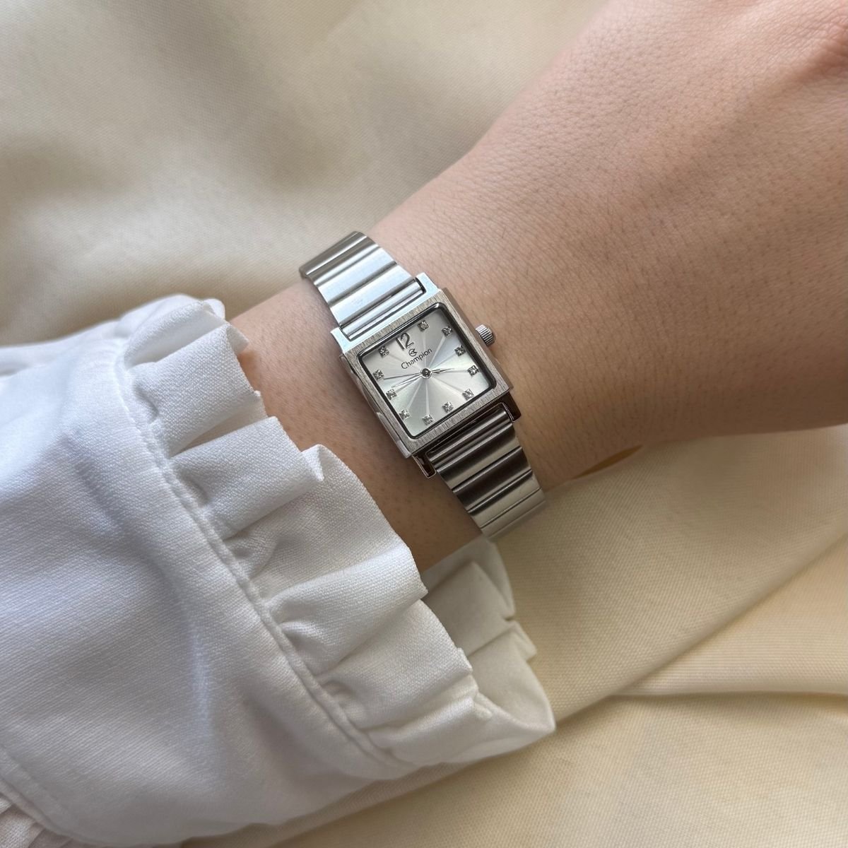 Relógio Champion Feminino CF24135Q Prata Prata 3
