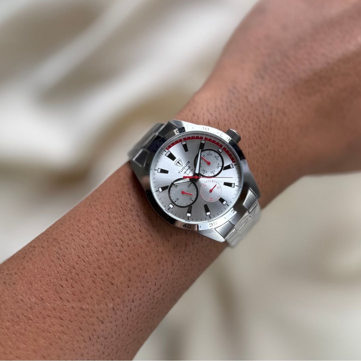 Relógio Tuguir Masculino Infinity TGI37063 Prata Prata 4