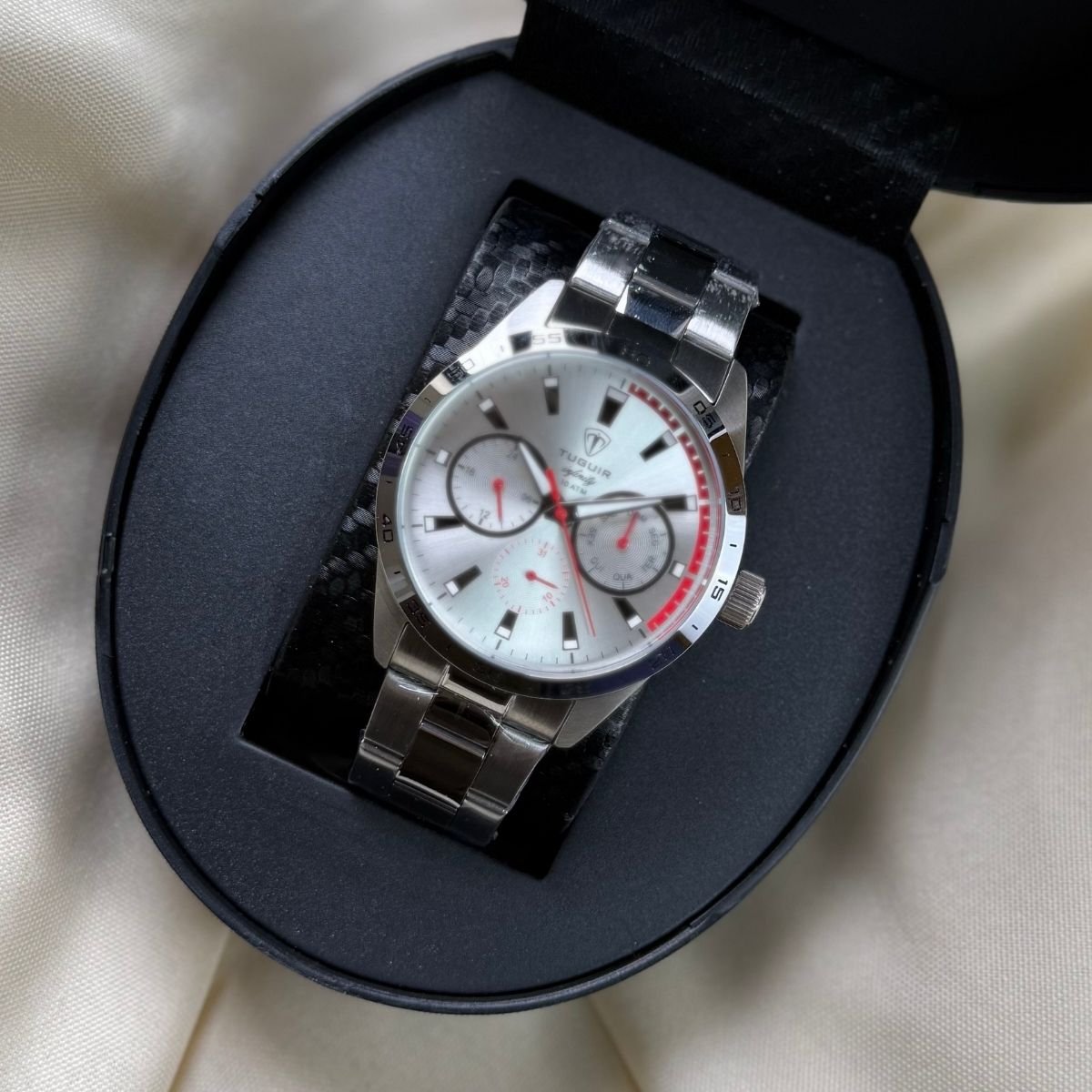 Relógio Tuguir Masculino Infinity TGI37063 Prata Prata 5