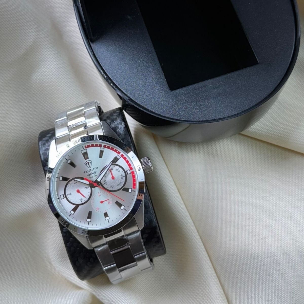 Relógio Tuguir Masculino Infinity TGI37063 Prata Prata 6