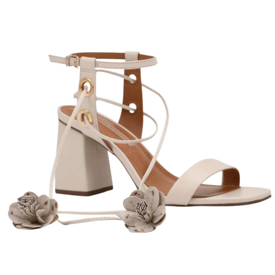 Sandália Jorge Bischoff Feminina Off White Cordas Couro Branco 4