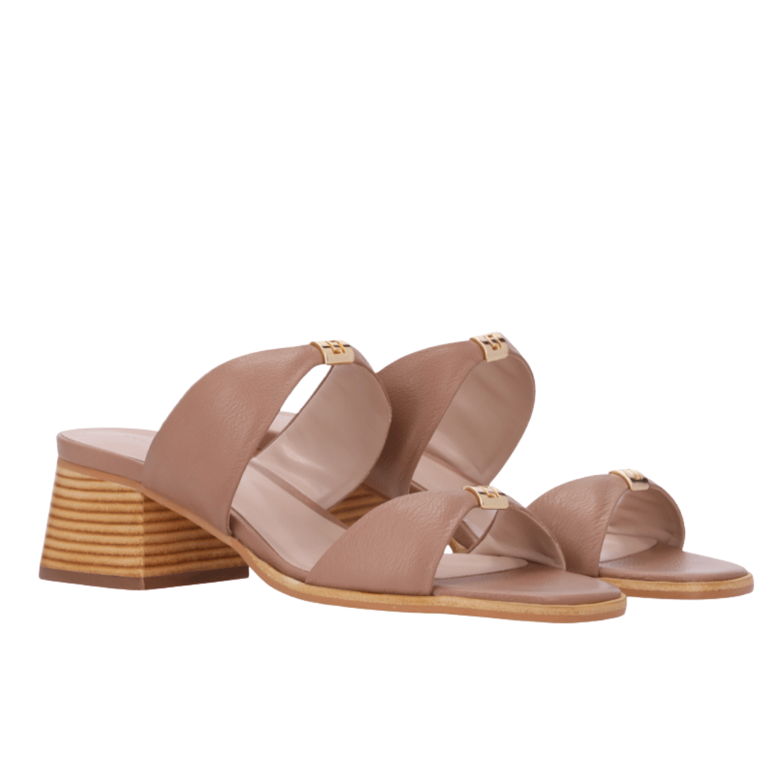 Tamanco Luz da Lua Feminino Salto Bloco Mousse Couro Mousse 3