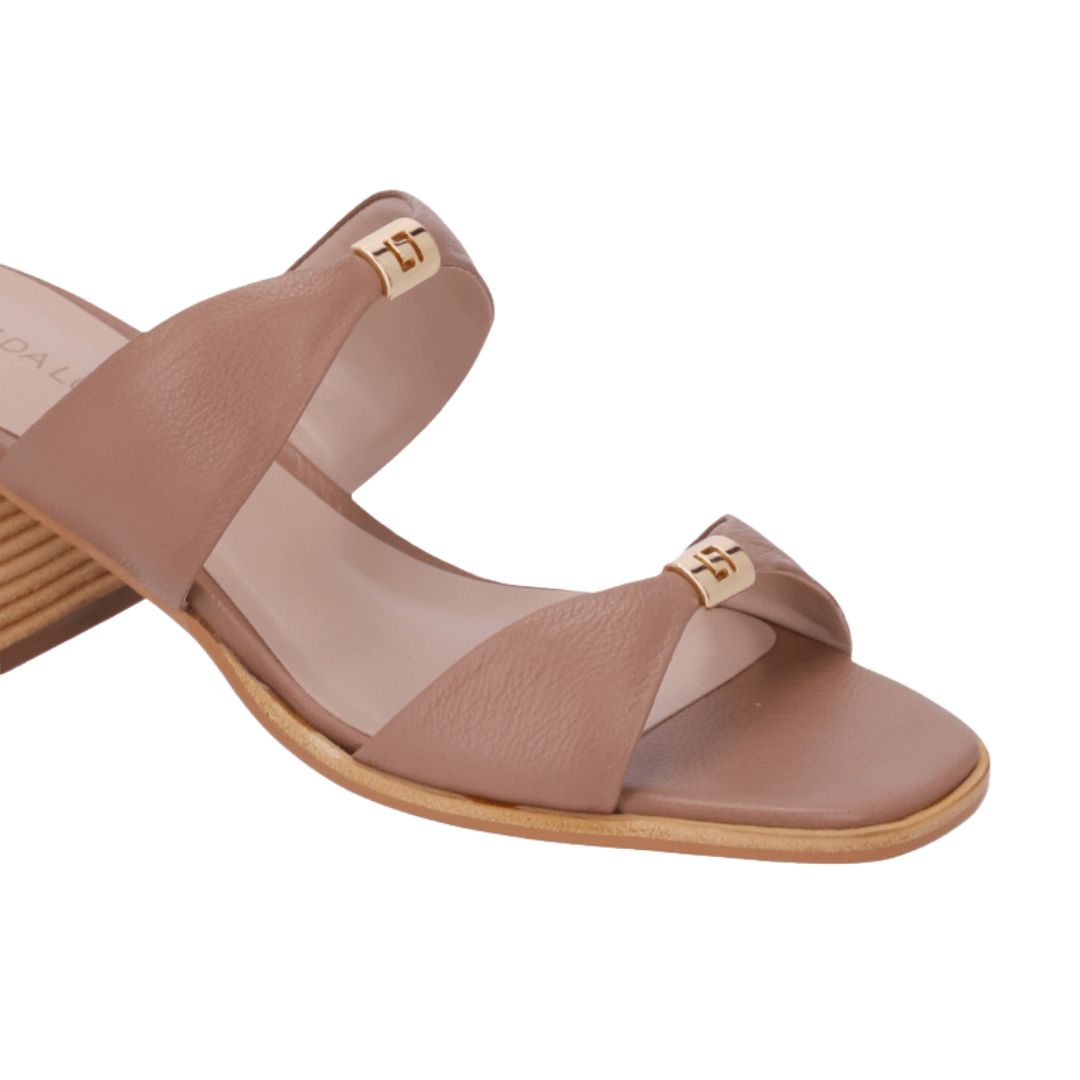 Tamanco Luz da Lua Feminino Salto Bloco Mousse Couro Mousse 5