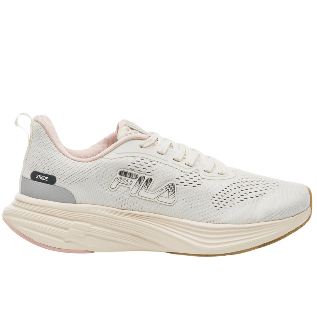 Tênis Fila Stride Feminino Bege Rose Cinza