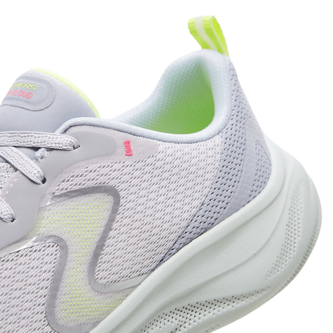 Tênis Skechers Feminino Skech Cloud-Smooth Wave Cinza Verde Branco 3