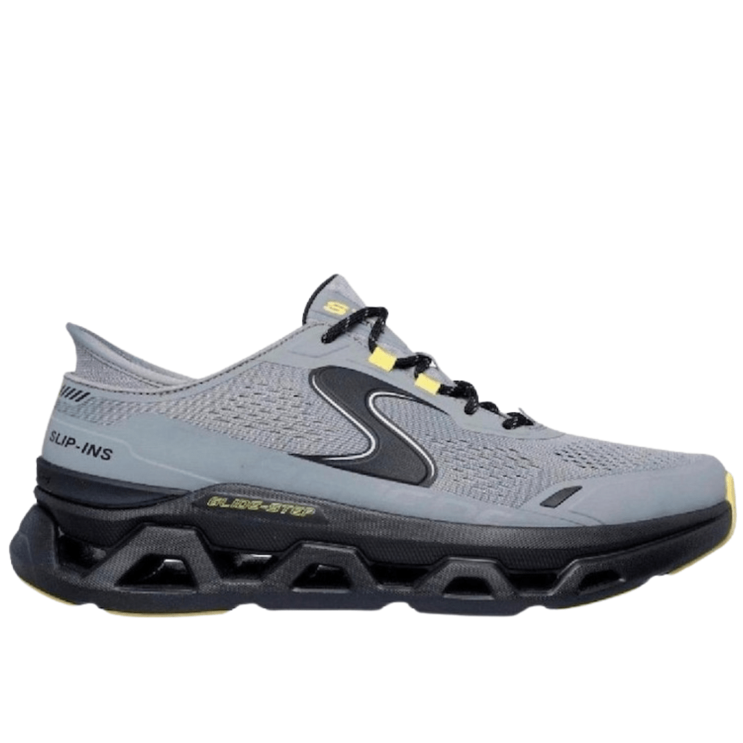 Tênis Skechers Masculino Glide Step Altus Cinza Preto