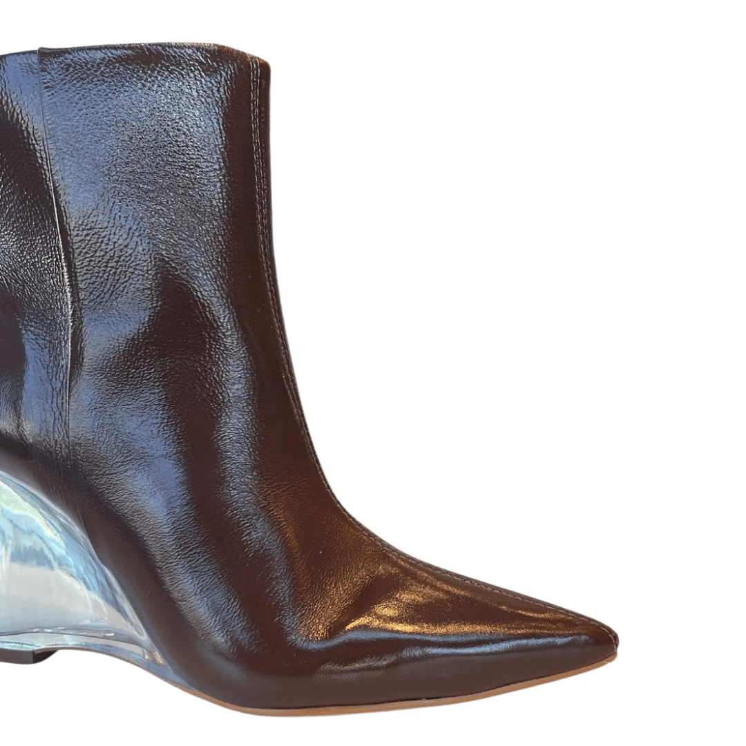 Bota Berti Maria Feminina Cano Baixo Java Couro Marrom 4