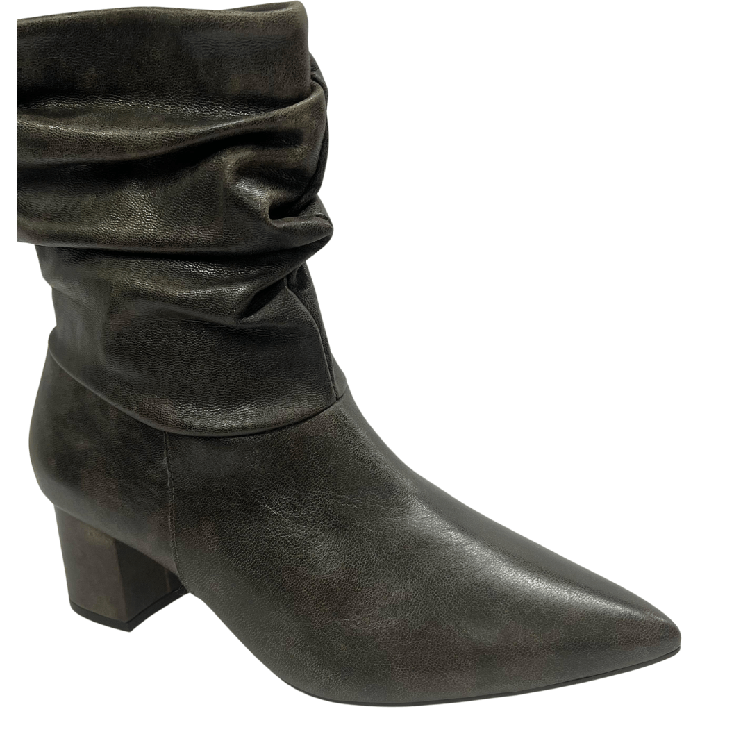 Bota Cecconello Feminina Slouchy Cano Baixo Café Preto 3