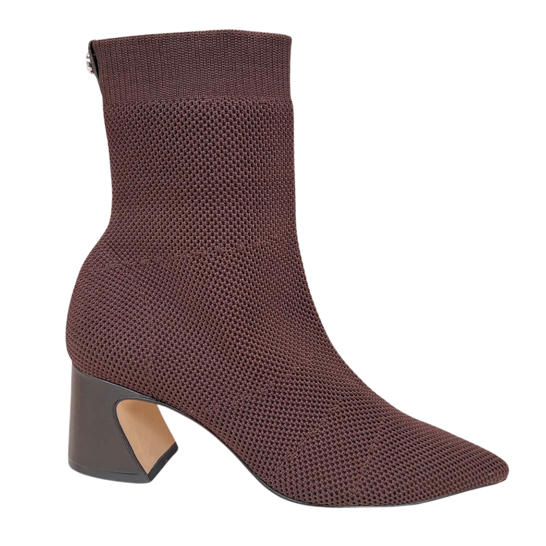 Bota Carrano Feminina Cano Curto Knit Dark Brown